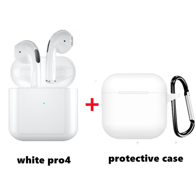 Original Air Pros 4 TWS Wireless Bluetooth Earphones Mini Pod Earbuds Gaming Handfree Headset For Xiaomi Apple iPhone Headphones