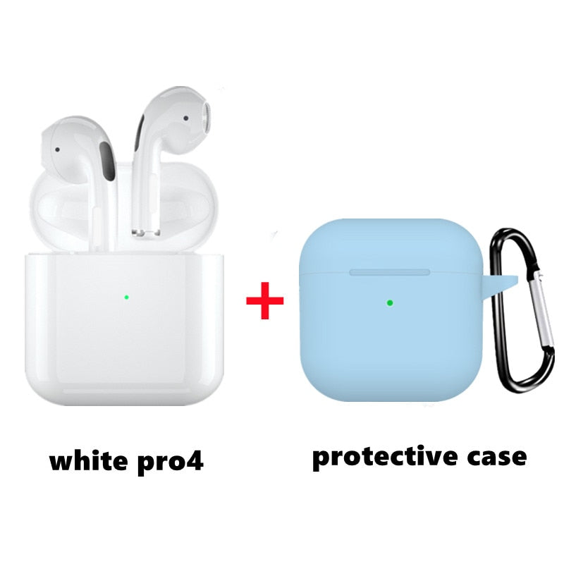 Original Air Pros 4 TWS Wireless Bluetooth Earphones Mini Pod Earbuds Gaming Handfree Headset For Xiaomi Apple iPhone Headphones