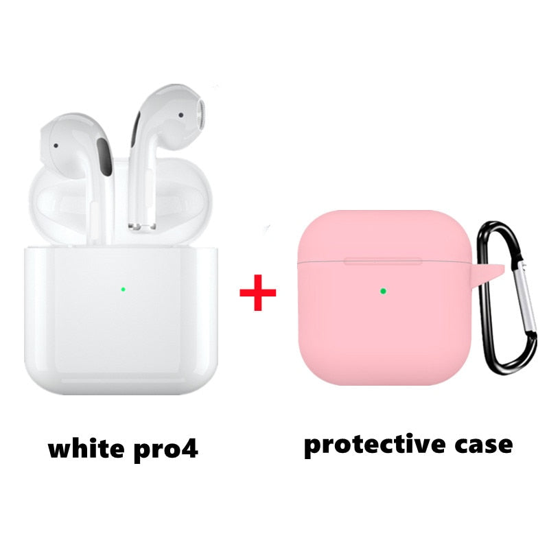 Original Air Pros 4 TWS Wireless Bluetooth Earphones Mini Pod Earbuds Gaming Handfree Headset For Xiaomi Apple iPhone Headphones