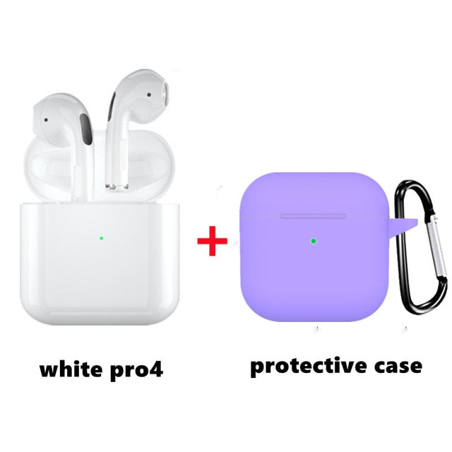 Original Air Pros 4 TWS Wireless Bluetooth Earphones Mini Pod Earbuds Gaming Handfree Headset For Xiaomi Apple iPhone Headphones