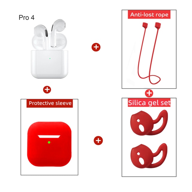 Original Air Pros 4 TWS Wireless Bluetooth Earphones Mini Pod Earbuds Gaming Handfree Headset For Xiaomi Apple iPhone Headphones